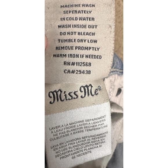 Y2K Style Miss Me Women’s Jeans M Series Sz 30 Boot Cut Blue Western Bling Flare - Picture 13 of 16